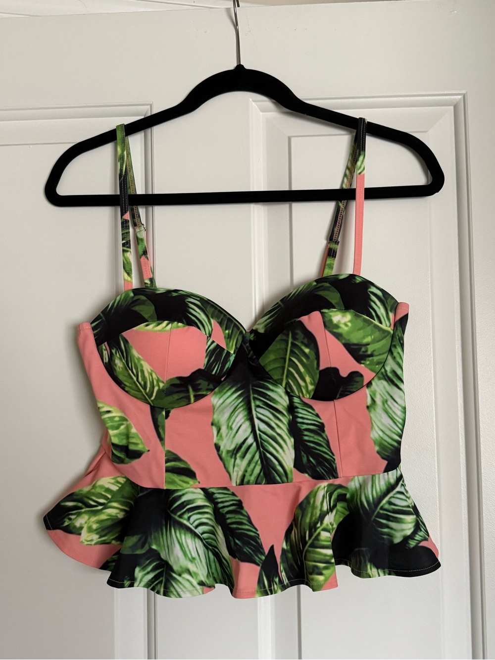 Albion Fit Peplum Swimsuit Top - Medium